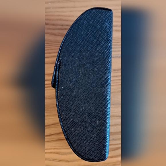 EUC Prada Black Saffiano Leather Glasses Sunglass Hard Clamshell Travel Case - Picture 4 of 8